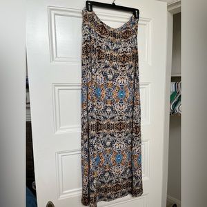 Patterned Maxi Skirt